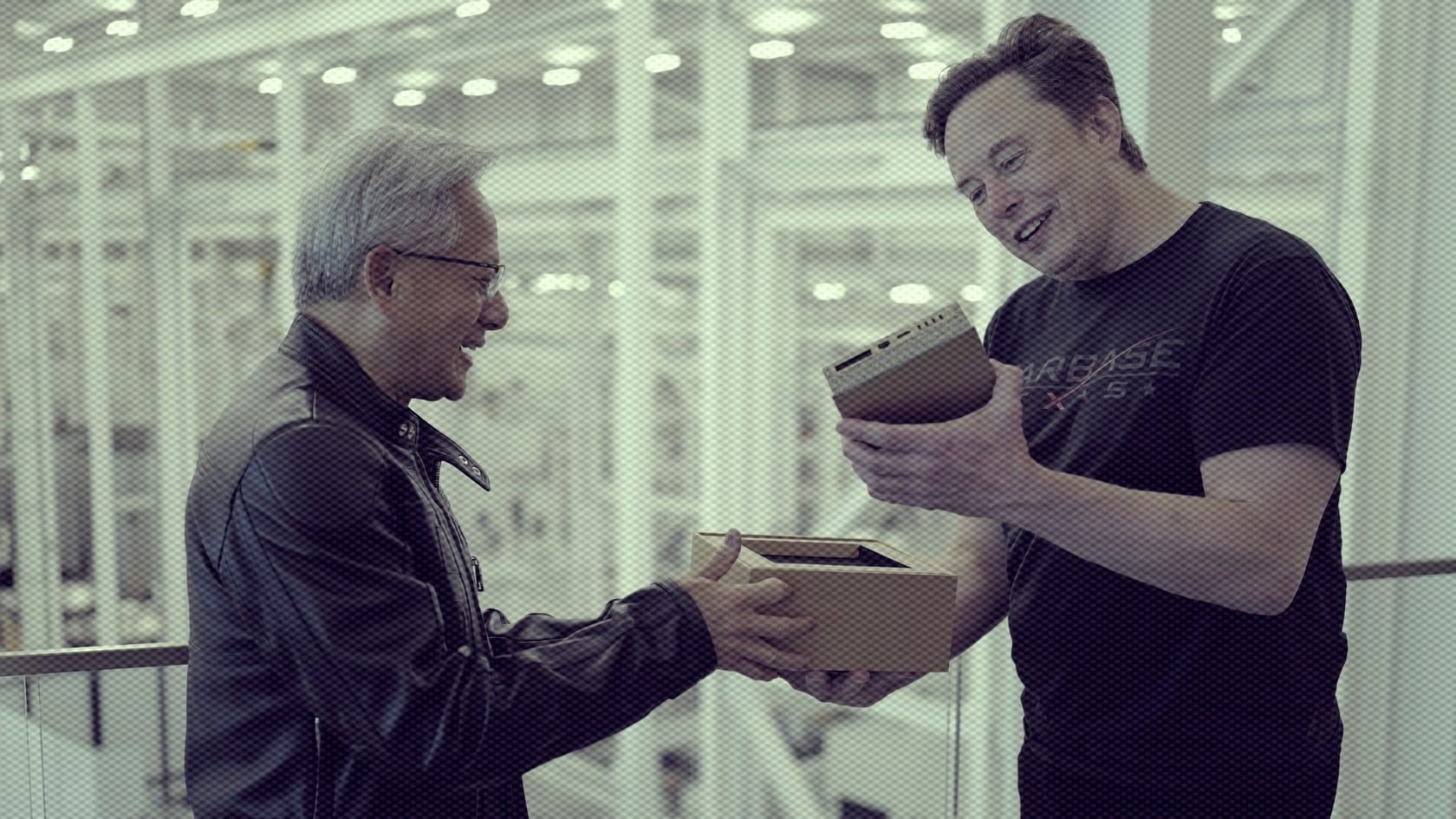 Jensen Huang Delivers Elon Musk First Units of ‘World’s Smallest AI Supercomputer’
