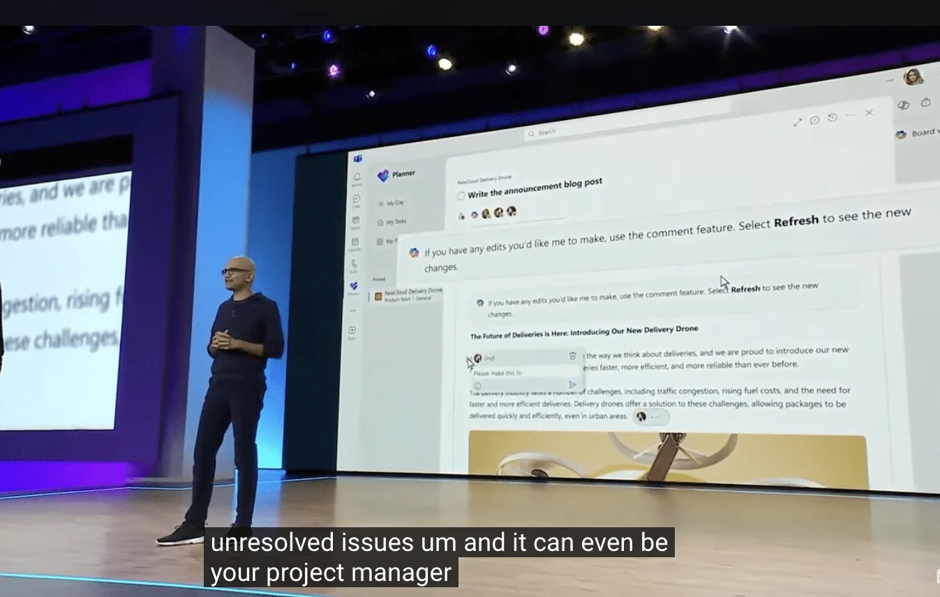 ‘Team Copilot Can Even be Your Project Manager,’ says Satya Nadella