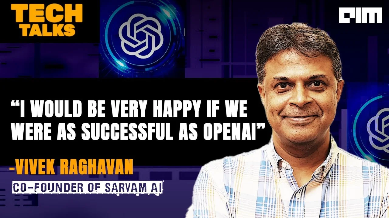 Interview with Vivek Raghvan Co-founder Sarvam AI
