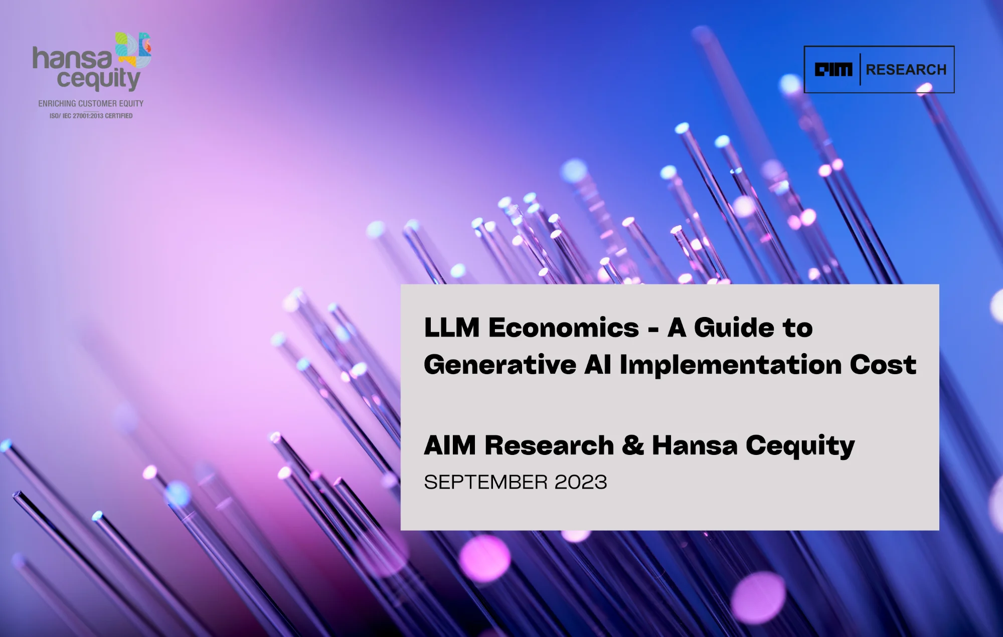 [Report] LLM Economics - A Guide to Generative AI Implementation Cost | AIM