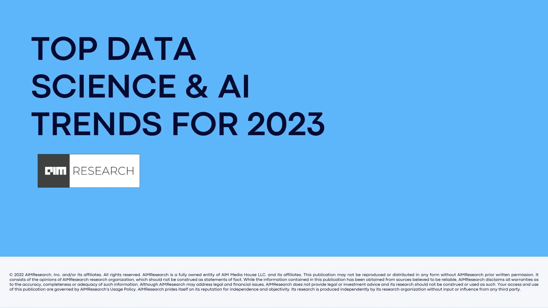 Top Data Science and AI Trends | AIM