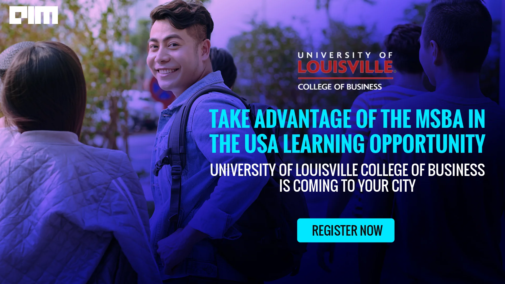 Take advantage of the MSBA in the USA Learning Opportunity — University of Louisville College of Business is coming to your city. Register now to apply for free individual counselling sessions