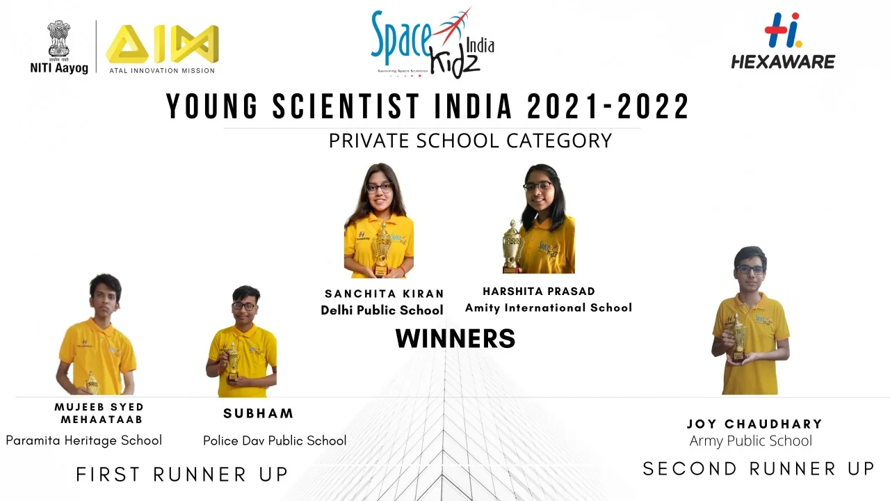 Young Scientists Awards for school students bringing innovation to AI & Robotics