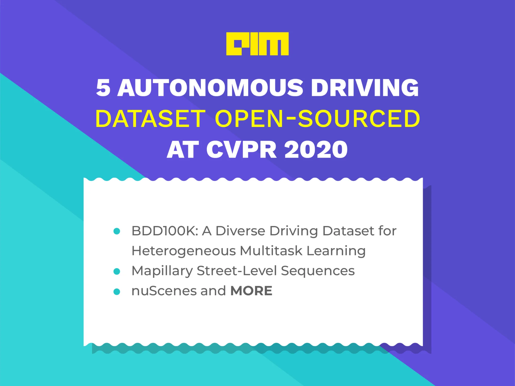 Top 5 Autonomous Driving Dataset Open-Sourced At CVPR 2020