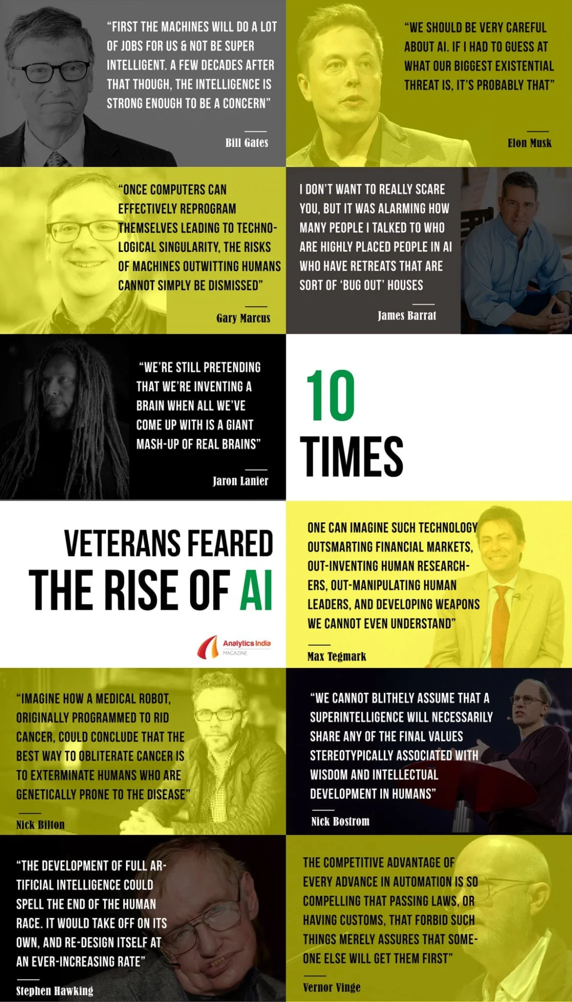 Infographic: 10 times veterans feared the rise of AI