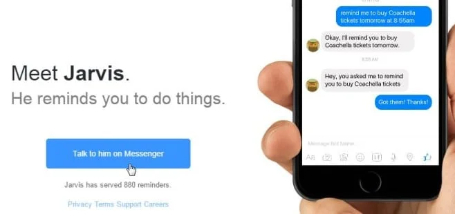 Meet Jarvis – Facebook’s Messenger Chatbot